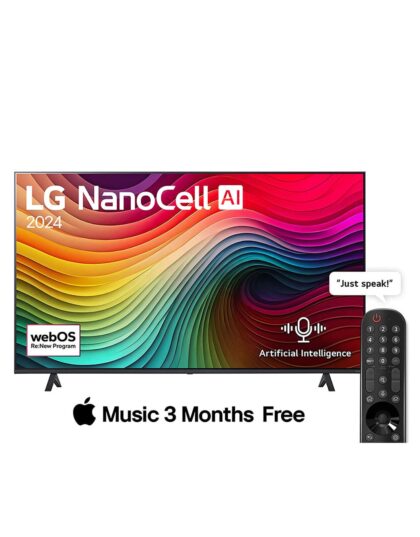 LG 75 Inch NanoCell AI NANO80 4K Smart TV 75NANO80T6A