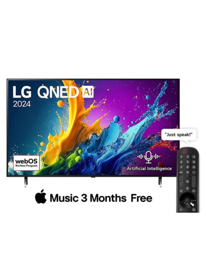 65 Inch 65QNED80T6B QNED AI QNED80 4K Smart TV